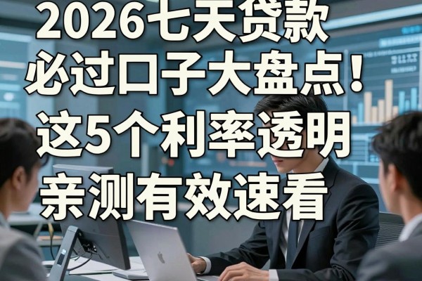 2026七天贷款必过口子大盘点!这5个利率透明,亲测有效速看!