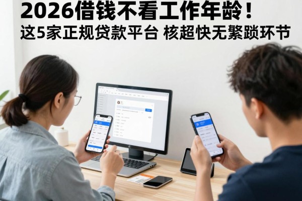 2026借钱不看工作年龄!这5家正规贷款平台审核超快无繁琐环节