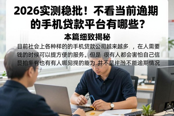 2026实测稳批!不看当前逾期的手机贷款平台有哪些?本篇细致揭秘!