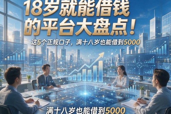 18岁就能借钱的平台大盘点！这5个正规口子，满十八岁也能借到5000