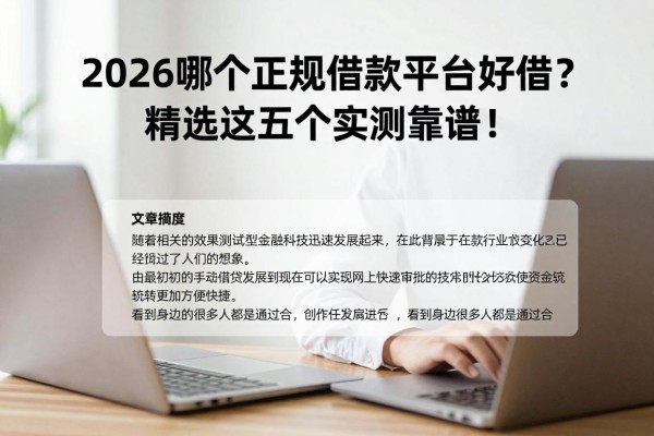 2026哪个正规借款平台好借?精选这五个实测靠谱!