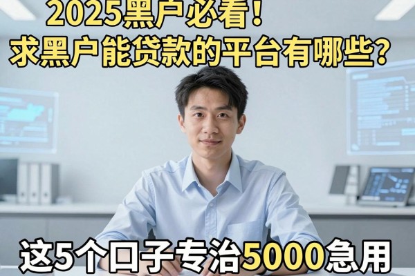 2025黑户必看!求黑户能贷款的平台有哪些?这5个口子专治5000急用