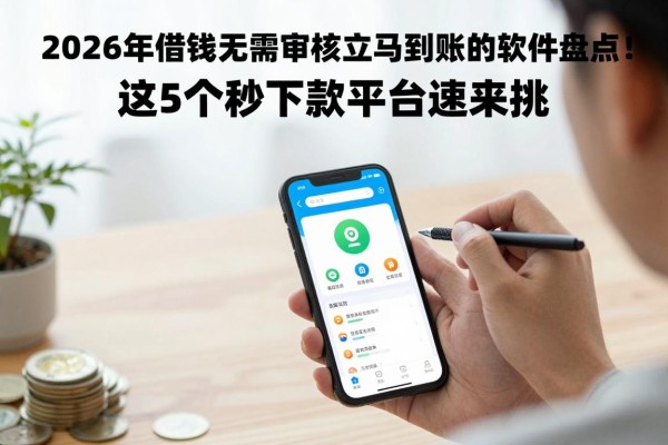 2026年借钱无需审核立马到账的软件盘点!这5个秒下款平台速来挑!