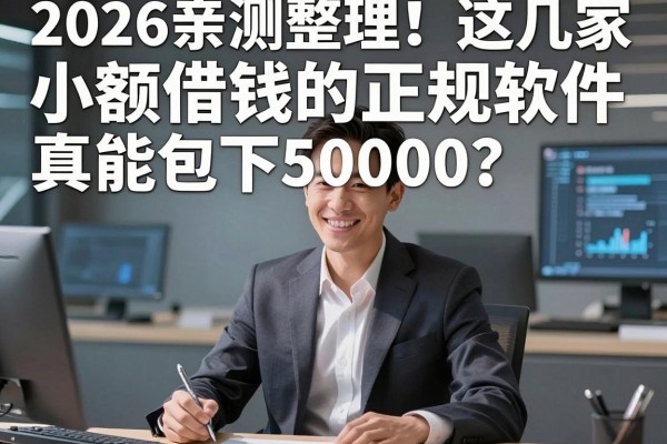 2026亲测整理!这几家小额借钱的正规软件真能包下50000?老哥强推!