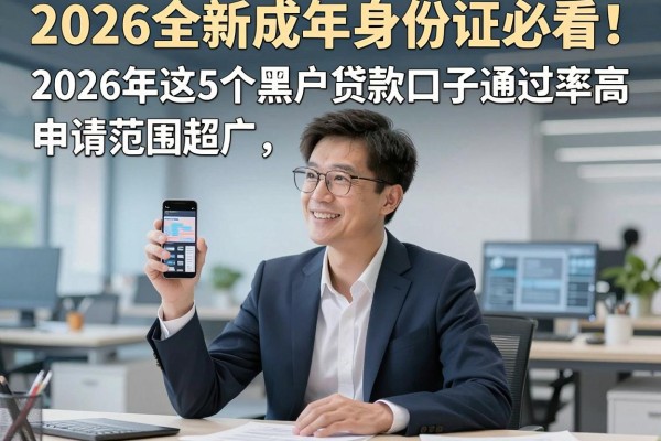 2026全新成年身份证必看!2026年这5个黑户贷款口子通过率高,申请范围超广!