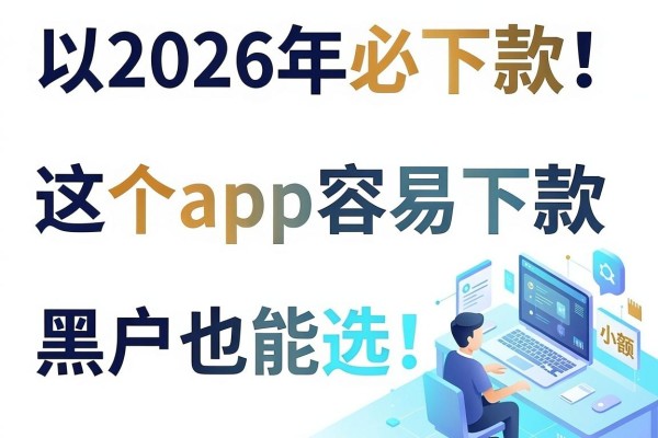 2026年必下款！这5个app容易下款小额贷，黑户也能选！