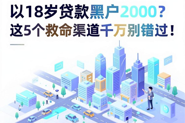 18岁贷款黑户2000?这5个救命渠道千万别错过!