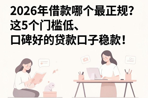 2026年借款哪个最正规?这5个门槛低、口碑好的贷款口子稳款!