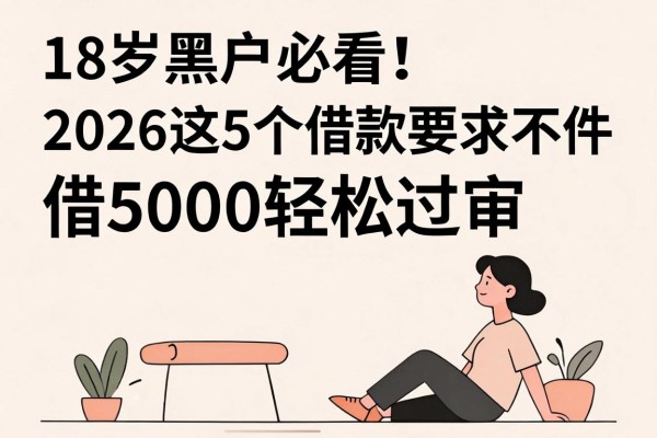 18岁黑户必看!2026这5个借款软件要求不高,借5000轻松过审