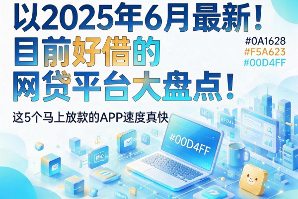 2025年6月最新！目前好借的网贷平台大盘点，这5个马上放款的APP速度真快