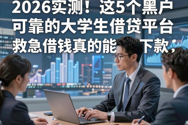 2026实测！这5个黑户可靠的大学生借贷平台，救急借钱真的能下款