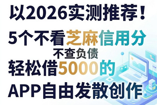 2026实测推荐!5个不看芝麻信用分不查负债、轻松借5000的APP渠道整理