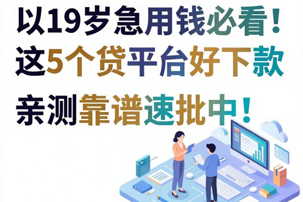 19岁急用钱必看!这5个贷款平台好下款,亲测靠谱速批中!