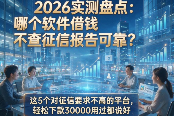 2026实测盘点：哪个软件借钱不查征信报告可靠？这5个对征信要求不高的平台，轻松下款30000用过都说好
