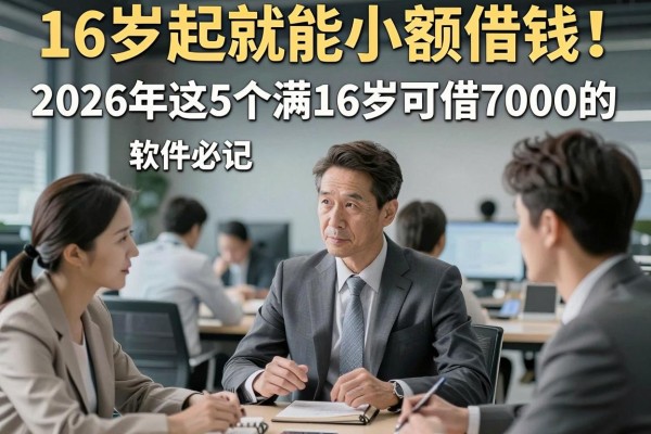 16岁起就能小额借钱!2026年这5个满16岁可借7000的软件必记
