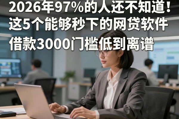 2026年97%的人还不知道!这5个能够秒下的网贷软件,借款3000门槛低到离谱