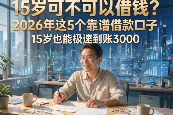 15岁可不可以借钱？2026年这5个靠谱借款口子，15岁也能极速到账3000！