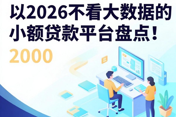 2026不看大数据的小额贷款平台盘点!圈内人爆料这5个借钱口子,2000元轻松下