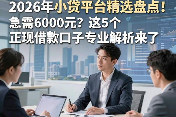 2026年小贷平台精选盘点！急需6000元？这5个正规借款口子专业解析来了