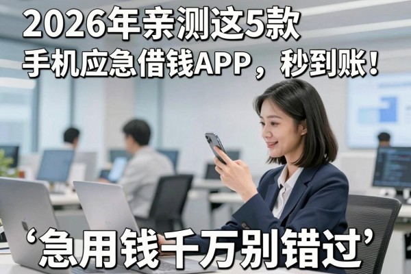 2026年亲测这5款手机应急借钱APP，秒到账！急用钱千万别错过