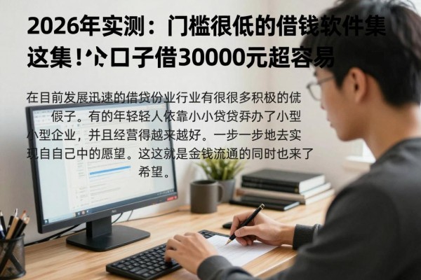 2026年实测:门槛很低的借钱软件合集!这5个口子借3000元超容易