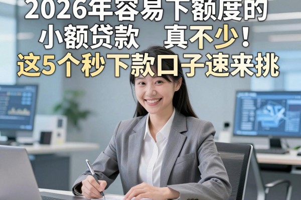 2026年容易下额度的小额贷款真不少!这5个秒下款口子速来挑