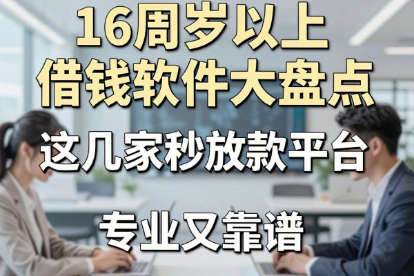 16周岁以上借钱软件大盘点,这几家秒放款平台专业又靠谱