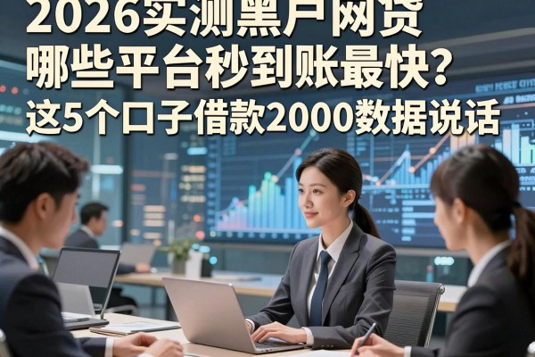 2026实测黑户网贷哪些平台秒到账最快？这5个口子借款2000数据说话！