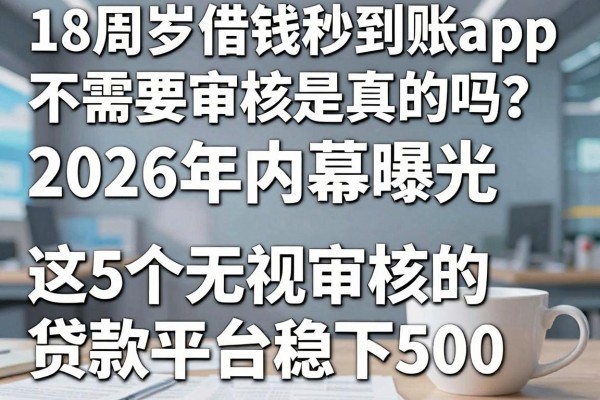18周岁借钱秒到账app不需要审核是真的吗?2026年内幕曝光,这5个无视审核的贷款平台稳下500