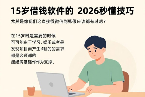 15岁借钱软件直接微信到账的2026秒懂技巧，这5个口子急需7000时很有帮助