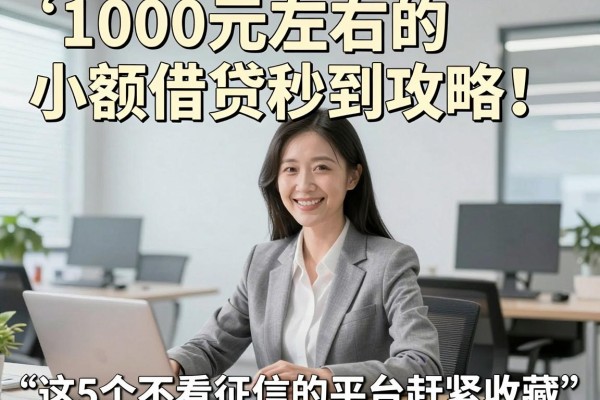 1000元左右的小额借贷秒到攻略!这5个不看征信的平台赶紧收藏