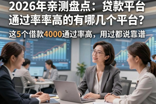 2026年亲测盘点:贷款平台通过率高的有哪几个平台?这5个借款4000通过率高、用过都说靠谱