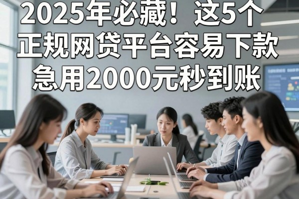 2025年必藏！这5个正规网贷平台容易下款，急用2000元秒到账
