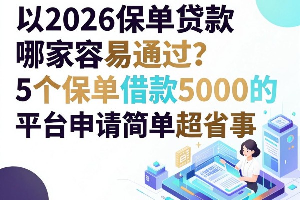 2026保单贷款哪家容易通过？这5个保单借款5000的平台申请简单超省事