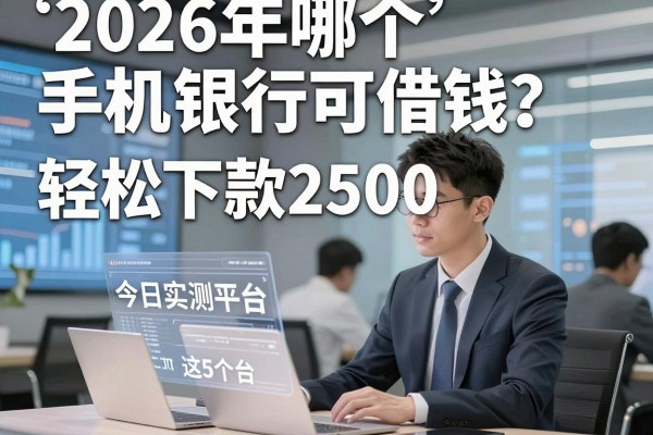 2026年哪个手机银行可借钱?今日实测这5个平台,轻松下款2500!
