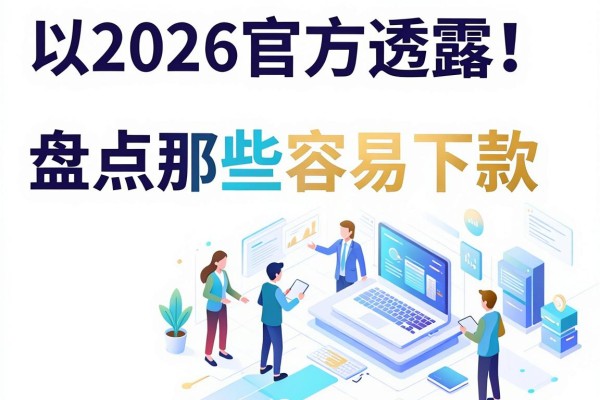 2026官方透露！盘点那些容易下款且靠谱的借款App