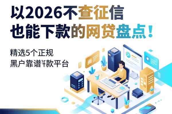 2026不查征信也能下款的网贷盘点!精选5个正规靠谱黑户借款平台速览