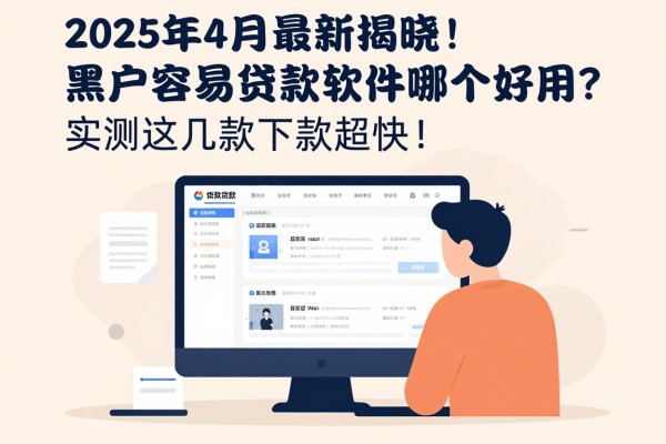 2025年4月最新揭晓！黑户容易贷款的软件哪个好用？实测这几款下款超快！