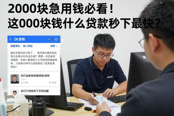 2000块急用钱必看!这几家秒下款借款APP,2000块钱什么贷款秒下最快?