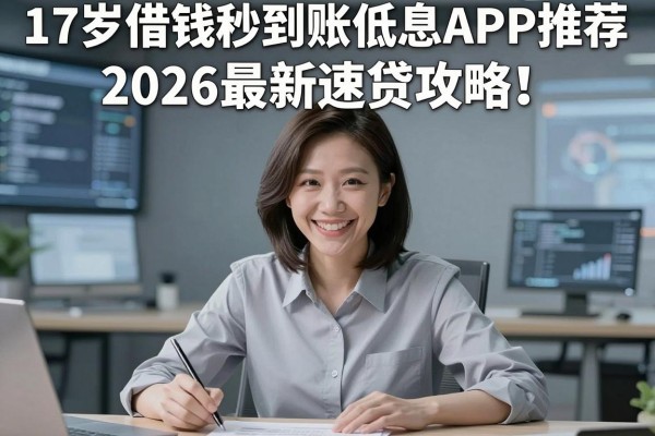 17岁借钱秒到账低息APP推荐,2026最新速贷攻略!这五个借钱软件也适合二十岁