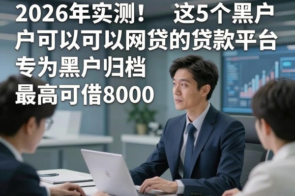 2026年实测!这5个黑户可以网贷的贷款平台,专为黑户归档,最高可借8000