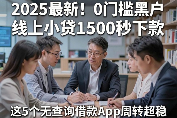 2025最新！0门槛黑户线上小贷1500秒下款，这5个无查询借款App周转超稳！