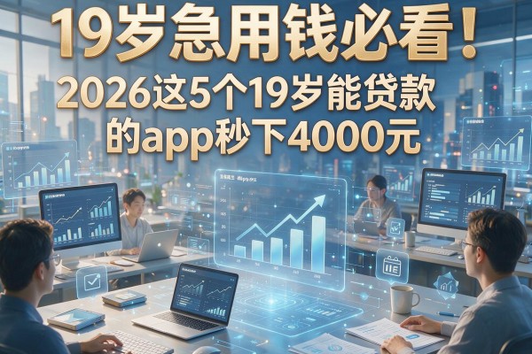 19岁急用钱必看！2026这5个19岁能贷款的app秒下4000元