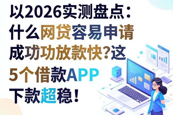 2026实测盘点:什么网贷容易申请成功放款快?这5个借款APP下款超稳!
