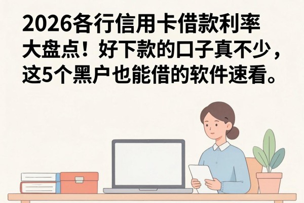 2026各行信用卡借款利率大盘点!好下款的口子真不少,这5个黑户也能借的软件速看