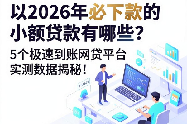 2026年必下款的小额贷款有哪些？5个极速到账网贷平台实测数据揭秘！