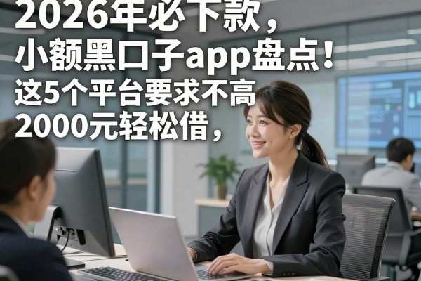 2026年必下款小额黑口子app盘点!这5个平台要求不高,2000元轻松借!