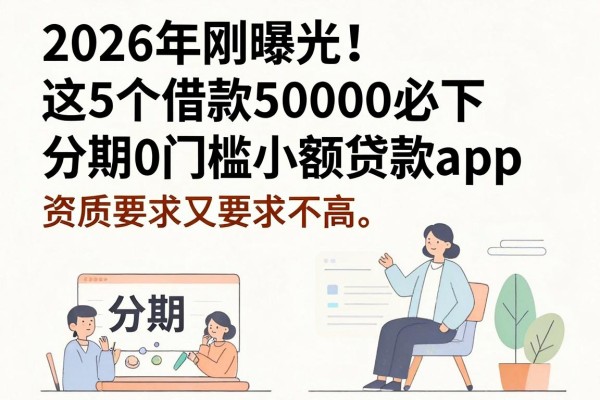 2026年刚曝光!这5个借款50000必下分期0门槛小额贷款app,资质要求不高