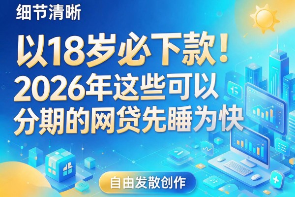18岁必下款！2026年这些可以分期的网贷先睹为快