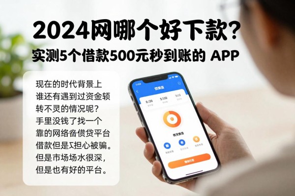 2024网贷哪个好下款?实测5个借款500元秒到账的APP